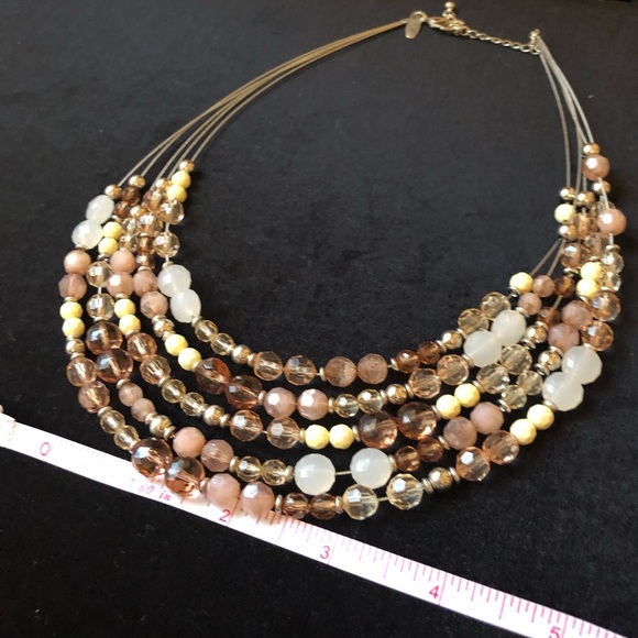 Beaded multi stringed necklace - Picture 7 of 8